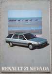 Prospekt Renault 21 Nevada 1988