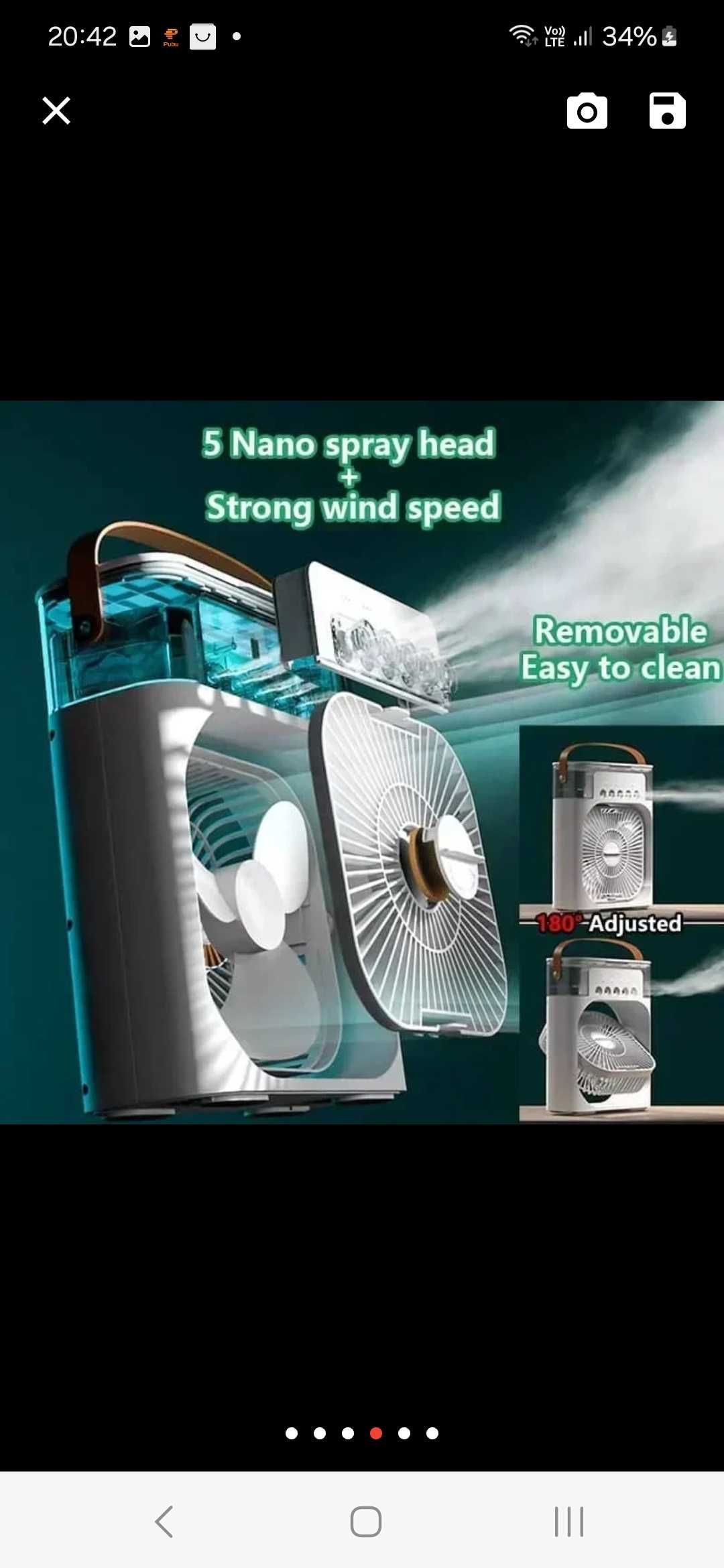 Przenosny wentylator klimatuzator z
