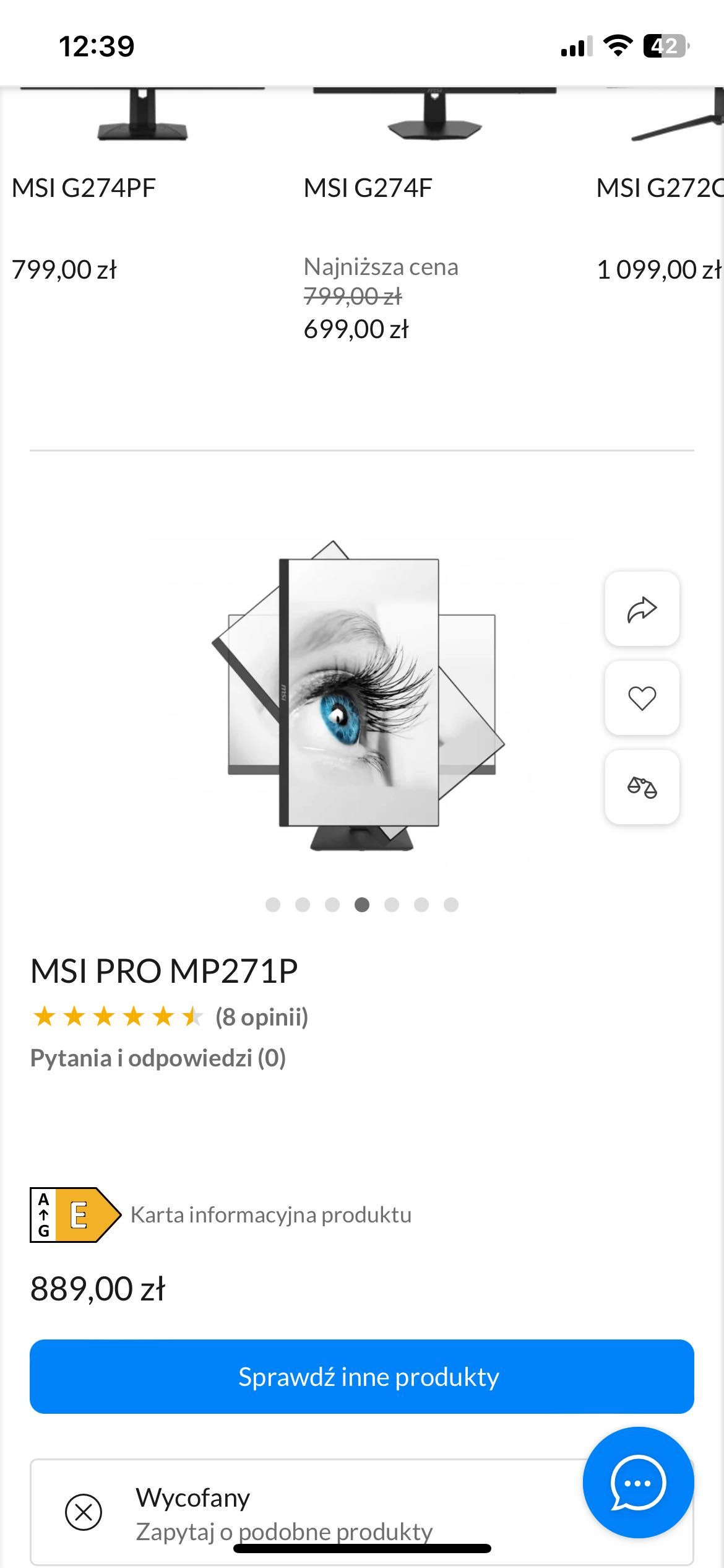 Monitor MSI PRO MP271P