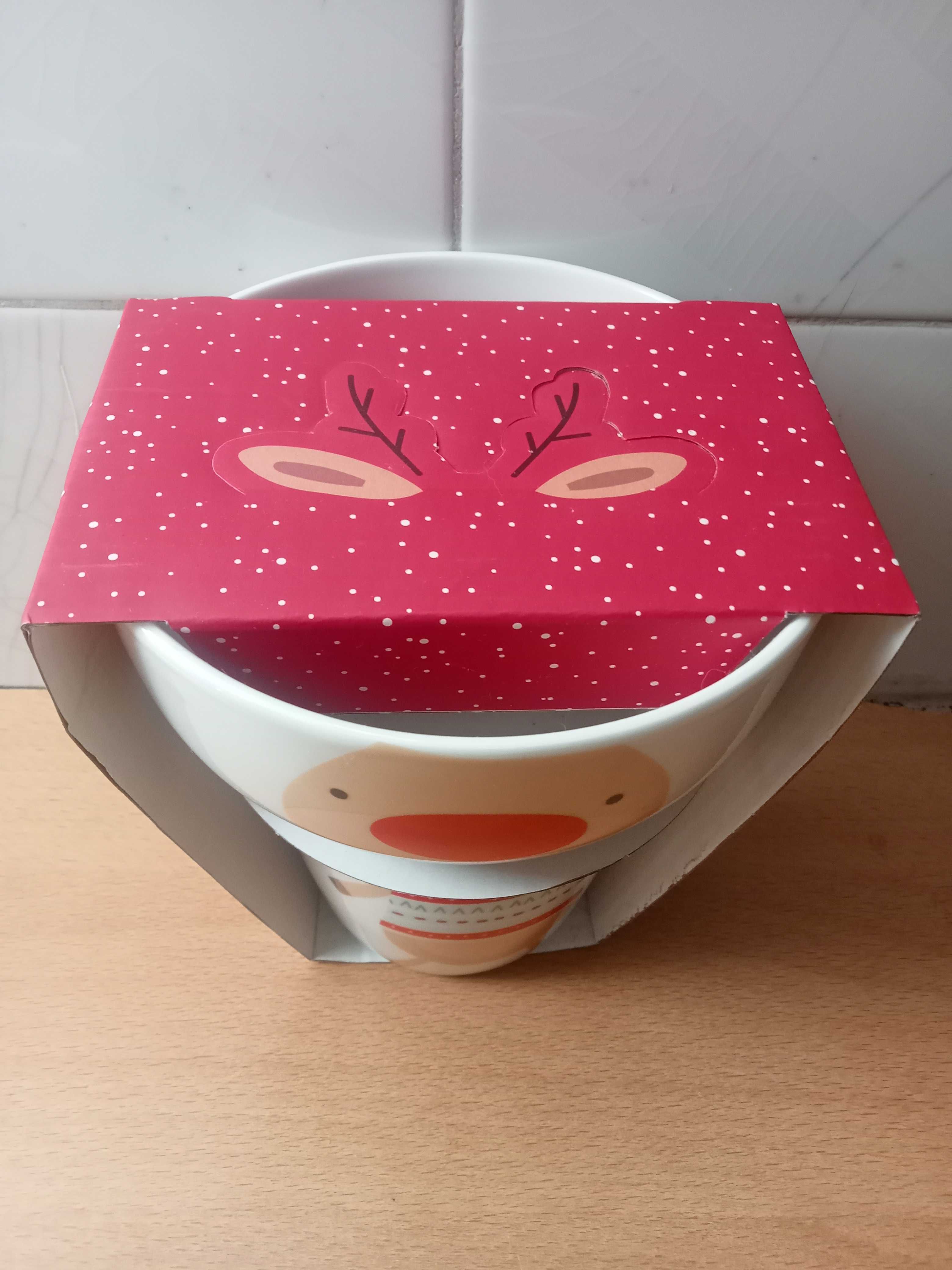 Caneca e taça cereais Rena NOVO