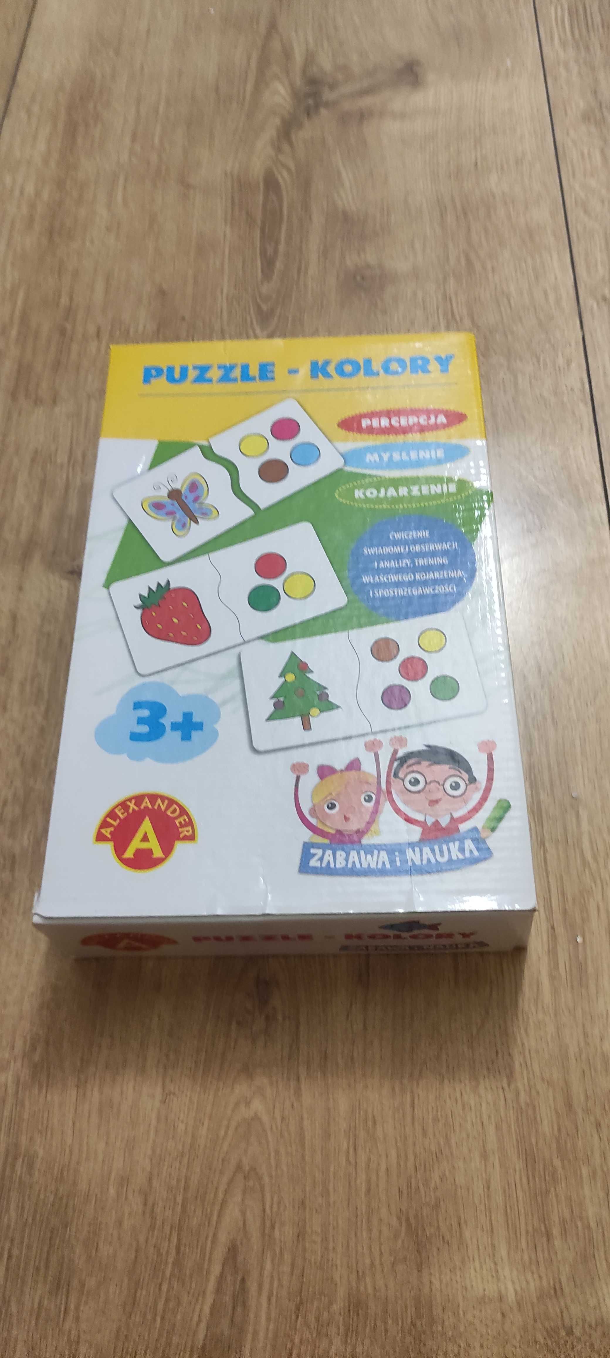 Puzzle kolory Aleksander - baw się i ucz! Na Dzień Dziecka 3+