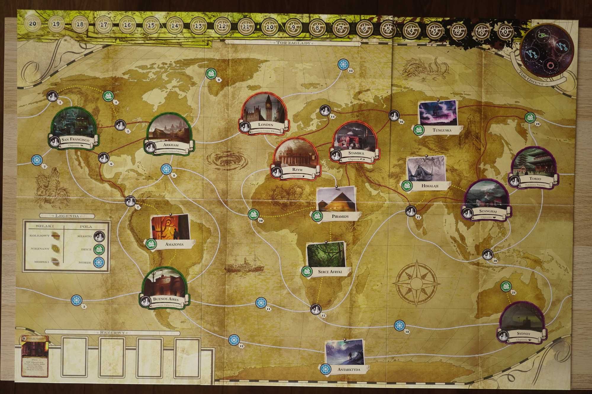 Eldritch Horror + Widma Carcosy - gra planszowa w koszulkach