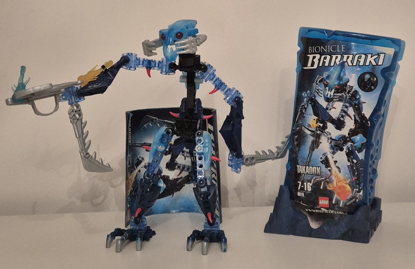 Lego Bionicle Barraki Takadox cały zestaw, pudełko, instrukcja