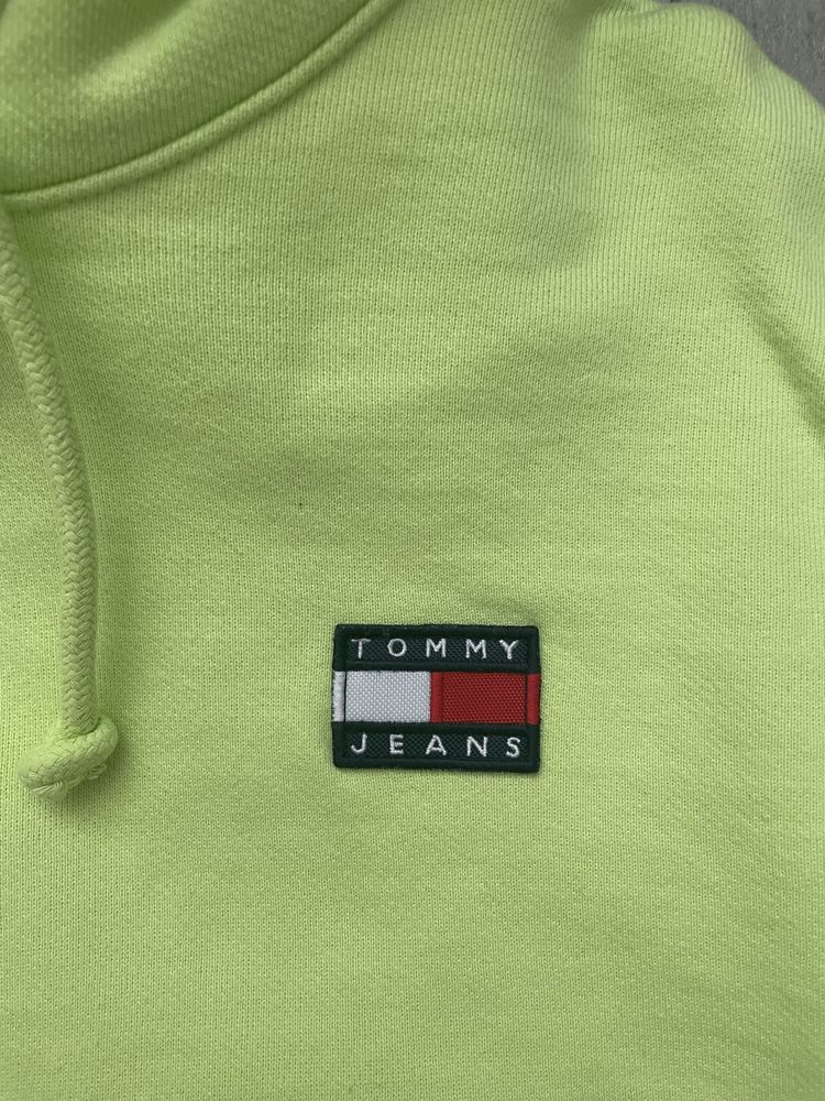 Limonkowa bluza z tommy hilfiger