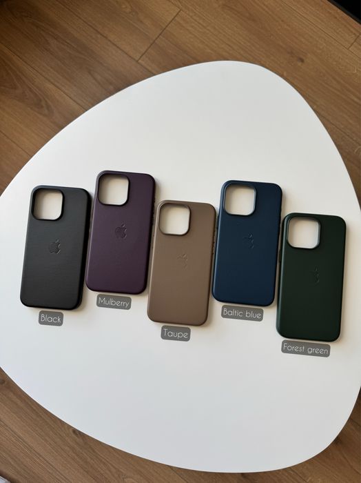 Шкіряний чохол для iPhone 15 серіі Leather MagSafe