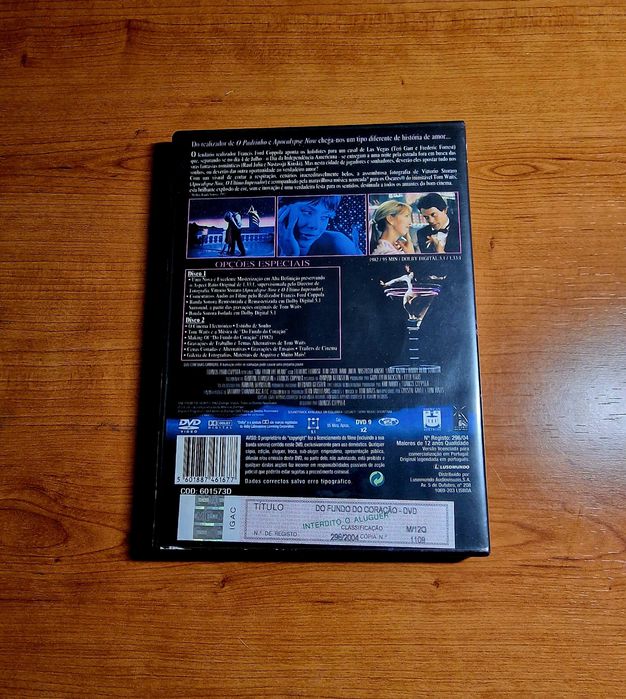 ONE FROM THE HEART Do Fundo do Coração (Francis Ford Coppola) 2dvd+Liv