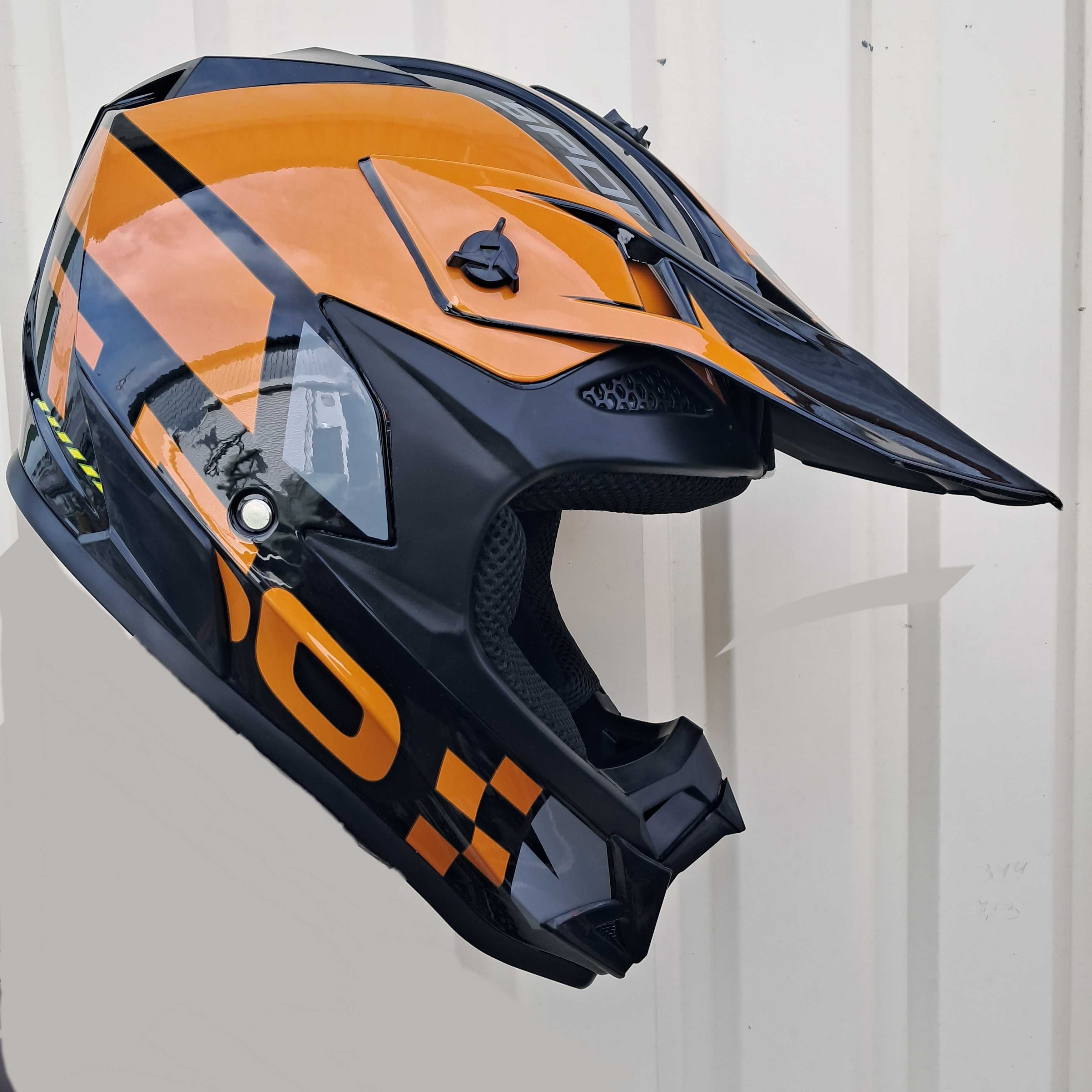 Мото шлем EDX Orang protection с очками и перчатками