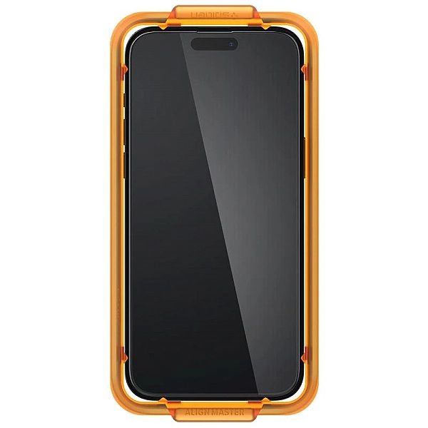 Szkło hartowane Spigen ALM Glass FC na iPhone 15 - czarne 2 szt.