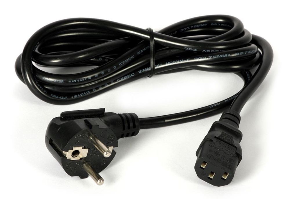 Kabel zasilający do monitora, UPS, liczarki, komputera Transport grati
