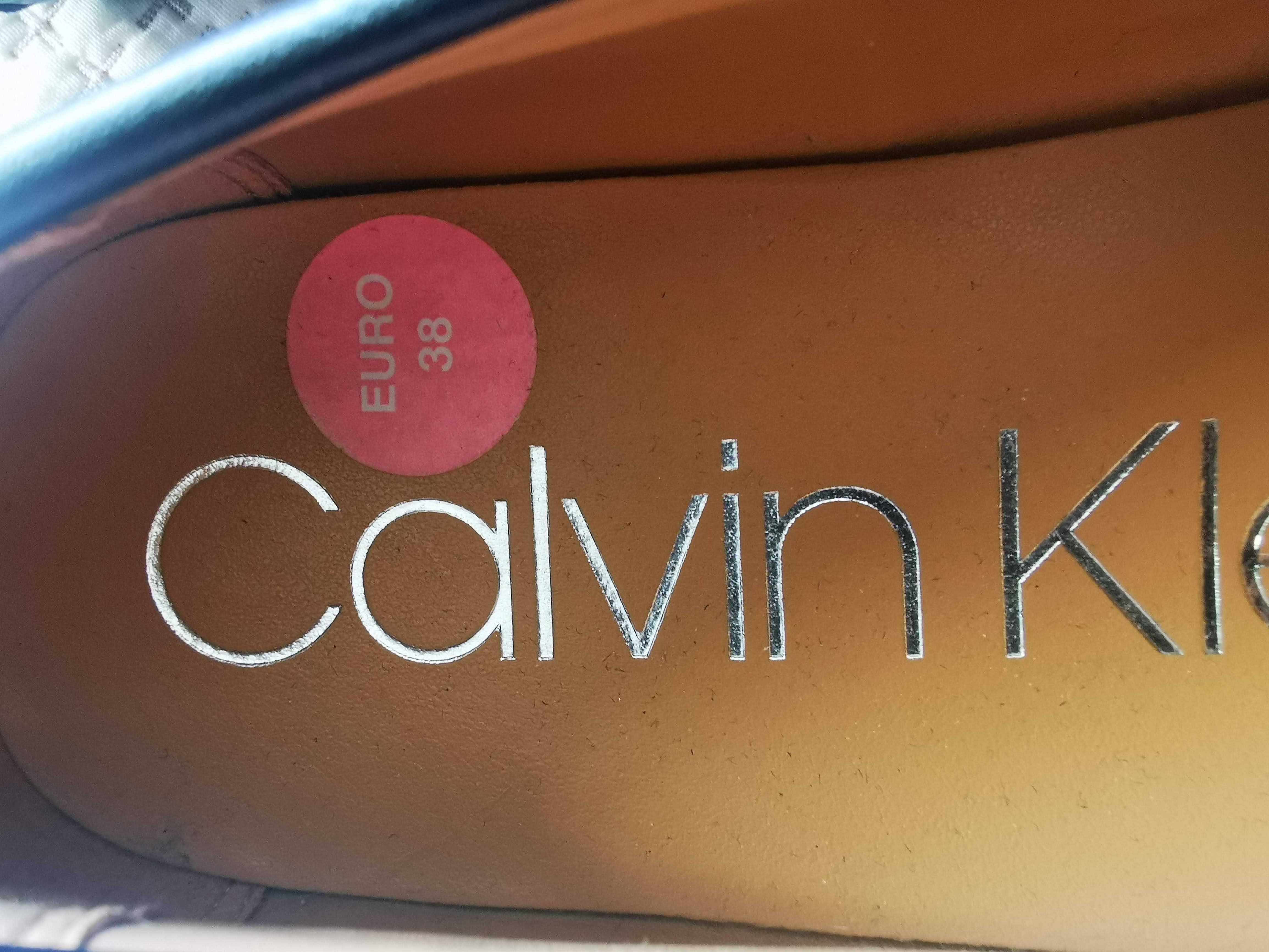 Buty mokasyny Calvin Klein LISA czarne stan jak nowe, roz. 38, polecam