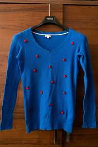 Niebieski sweter w biedronki S