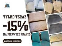 Pranie tapicerki meblowej i samochodowej | rabat 15% | Jelcz-Laskowice