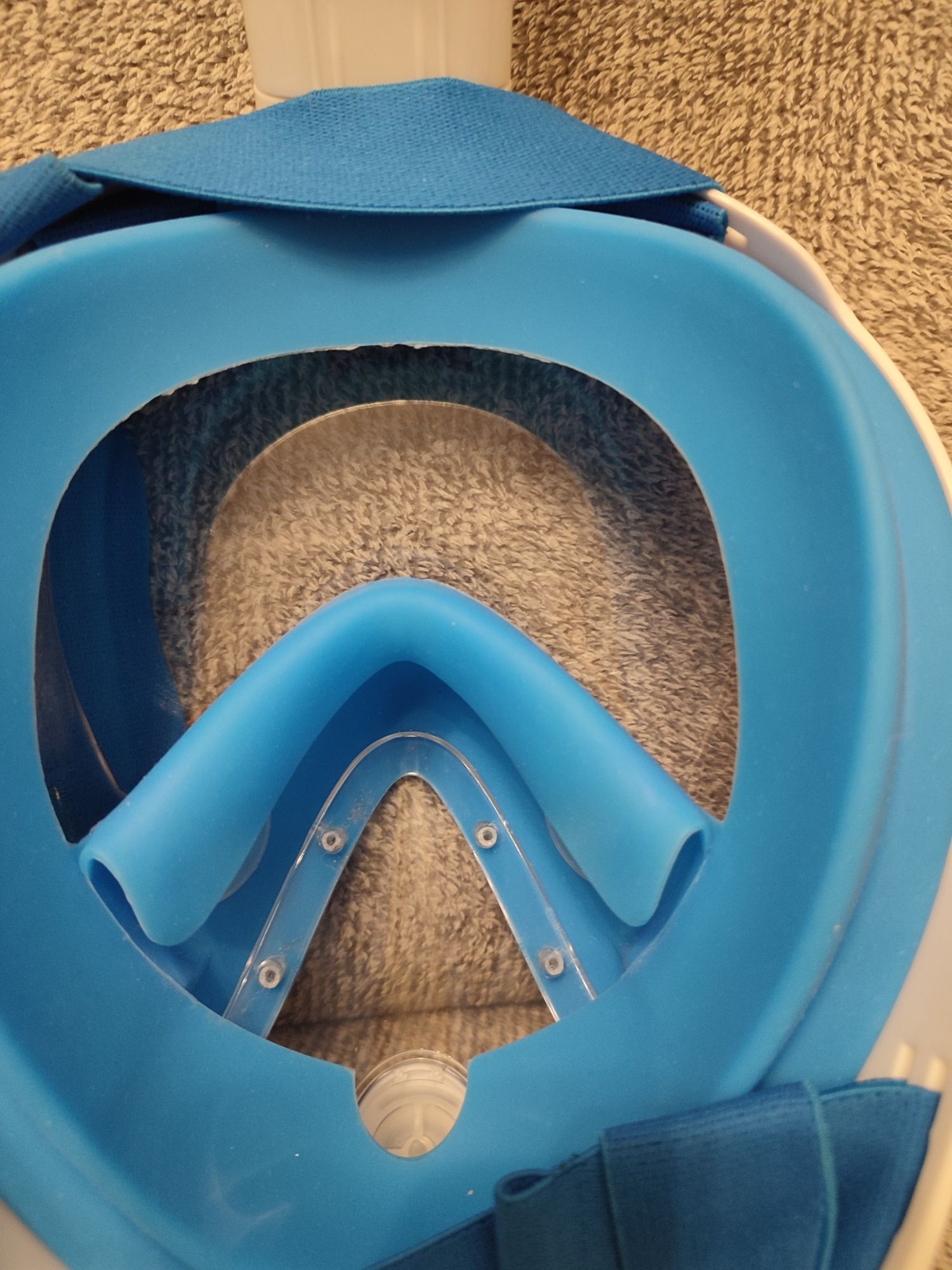Полнолицевая маска с трубкой для ныряния + очки (снорклинг подводного)
