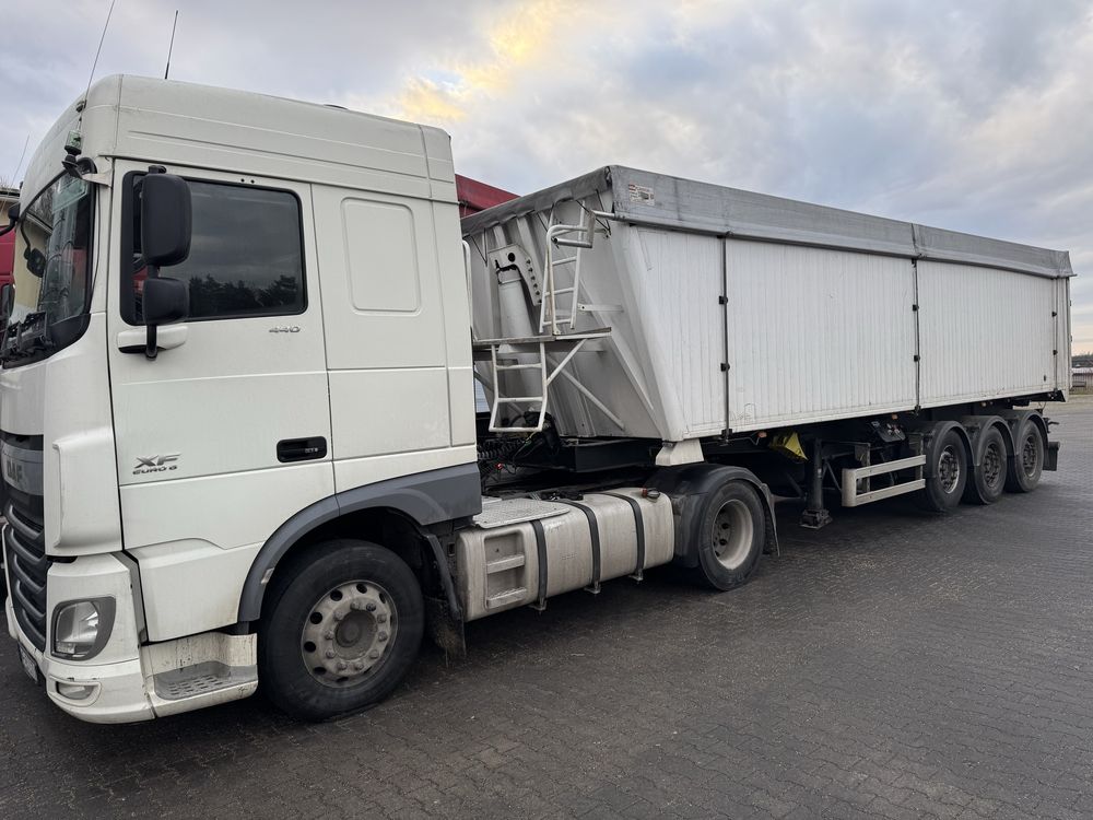 Daf XF 440 + naczepa wywrotka 45m3 - zestaw 2017 rok, okazja