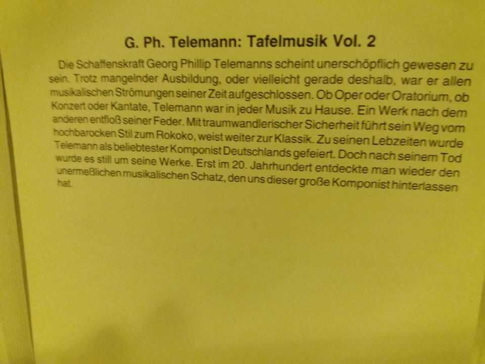 2 Płyty CD Georg Philipp Telemann