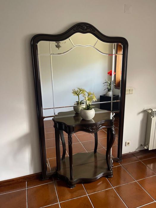 Espelho em madeira vintage