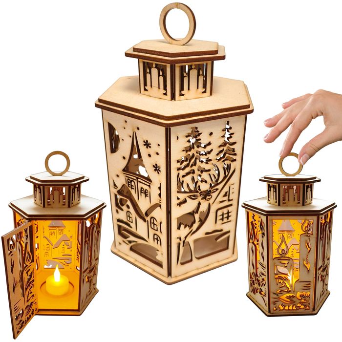 Lampion latarnia adwentowa roraty lampka LED GRATIS