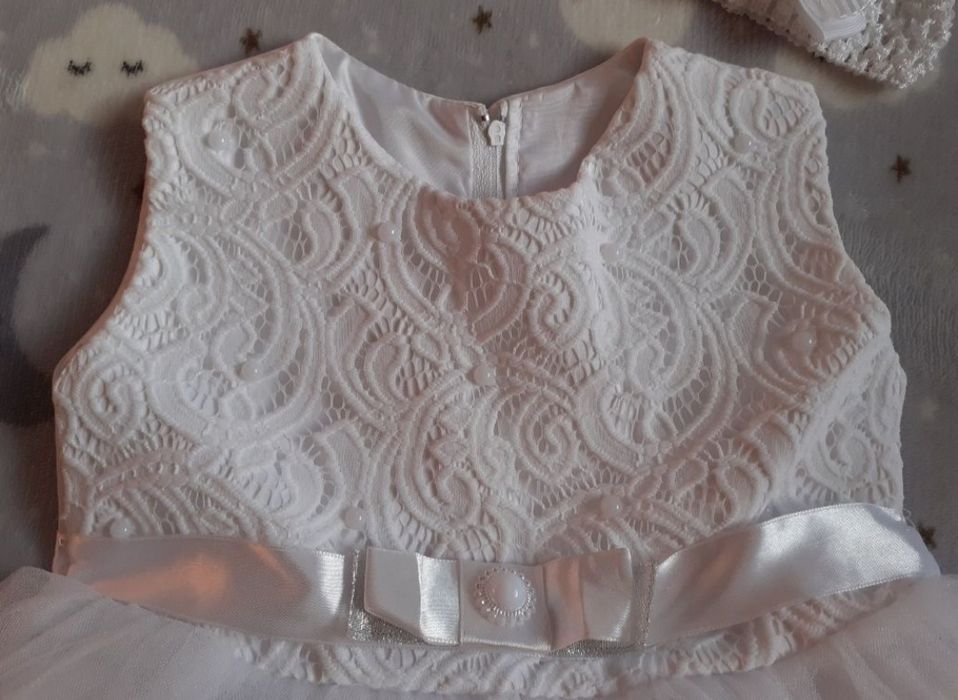 Белое платье на годик