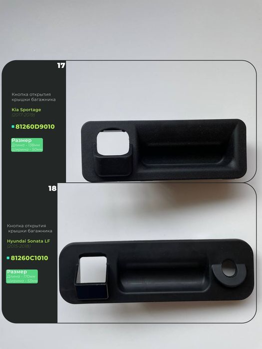 Кнопка открытия багажника Hyundai, Kia