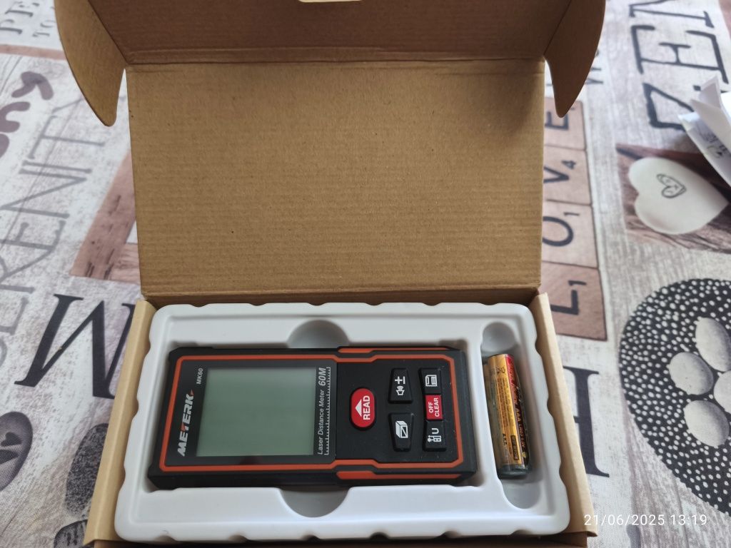 Medidor distância laser Meterk 60m