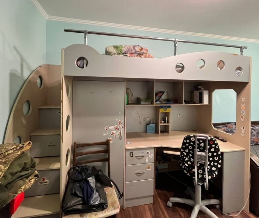 Кровать чердак  детскийуголок