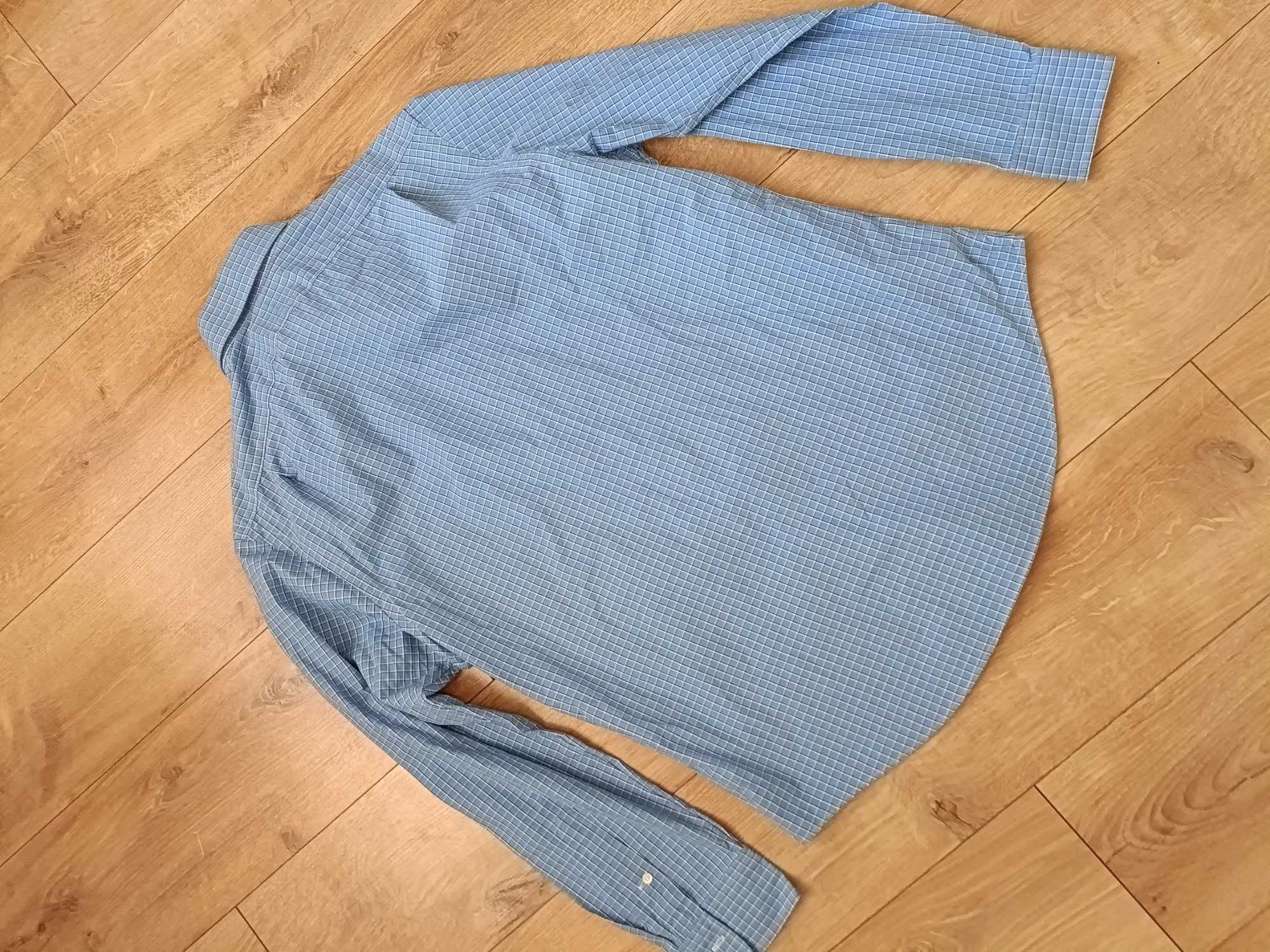 Koszula męska niebieska biała Ralph Lauren r L