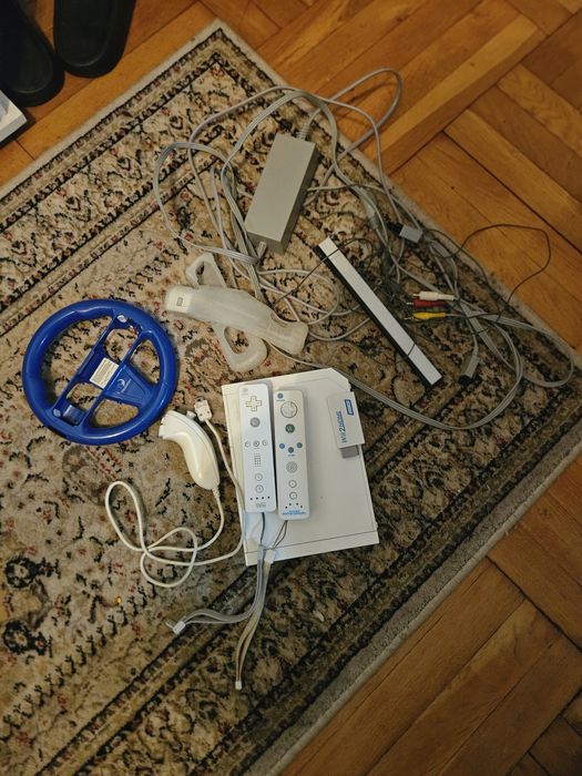Nintendo Wii + Cały zestaw ze zdjęcia