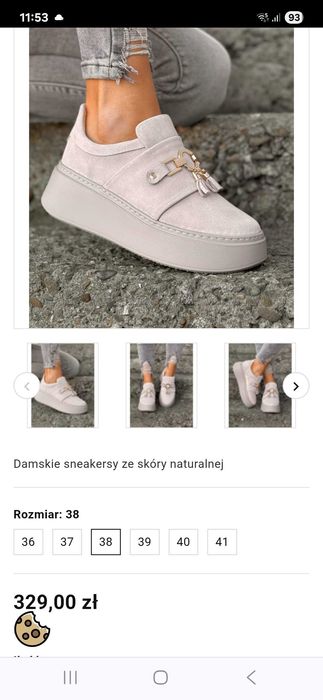 Półbuty jesienne ze skóry