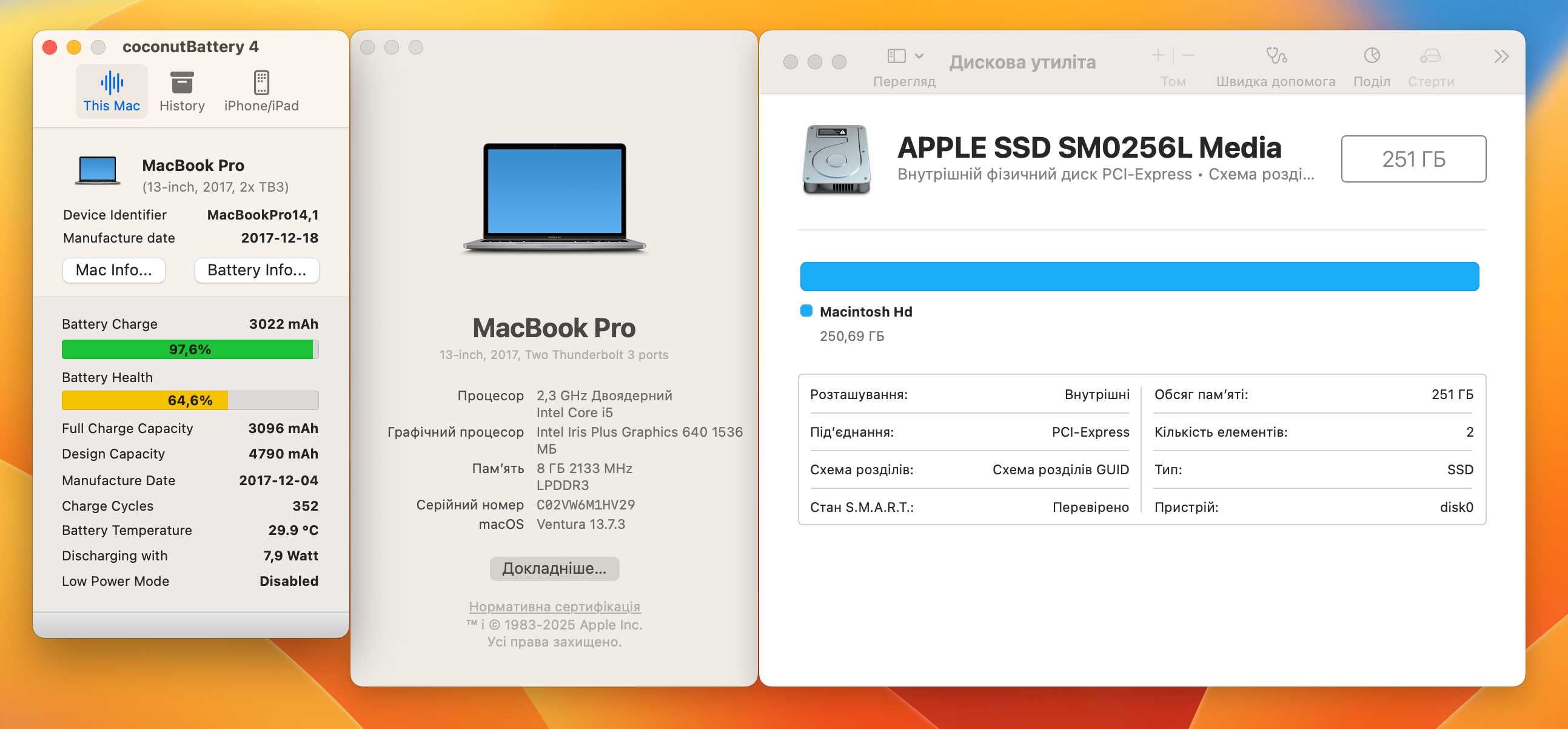 Apple MacBook Pro 2017 8/256