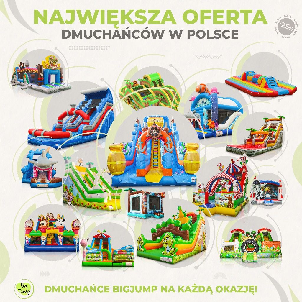 RATY 0% Dmuchańce dmuchane zamki place zabaw dmuchana a zjeżdżalnia