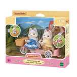 Pieski Husky na rowerze zestaw z figurkami Sylvanian Families blister,