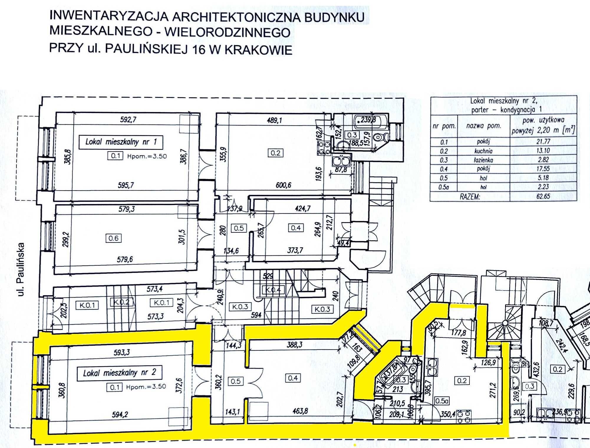 Mieszkanie 63 m2 Ul. Paulińska 16 - bezpośrednio