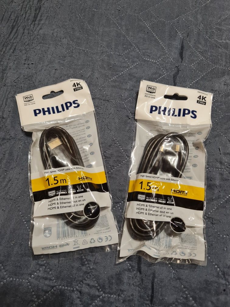 Kabel HDMI 1.5m PHILIPS 4K 2160p al in one DVD gamę sat box