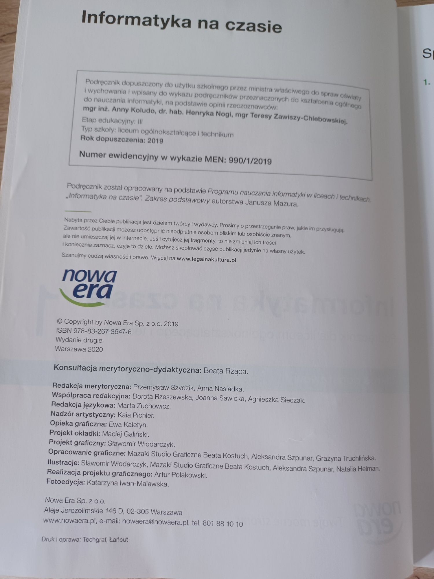 Podręcznik informatyka na czasie 1