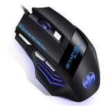 MFTEK GM02 mysz przewodowa USB gamingowa LED 6800 DPI czarna do PC