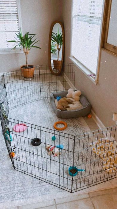 Клетка манеж 180х60х61 8 секций с дверкой для собак щенков кролика