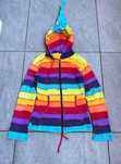 Bluza rozpinana vintage nepal krasnal pajac kolorowa hippie r. M