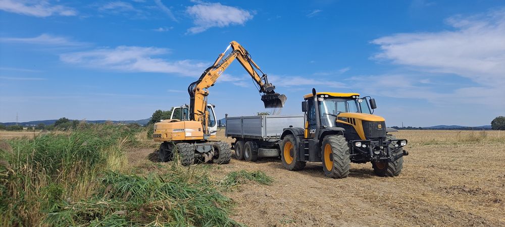 Usługi koparką, koparko-ładowarką, wywrotka 15 ton
