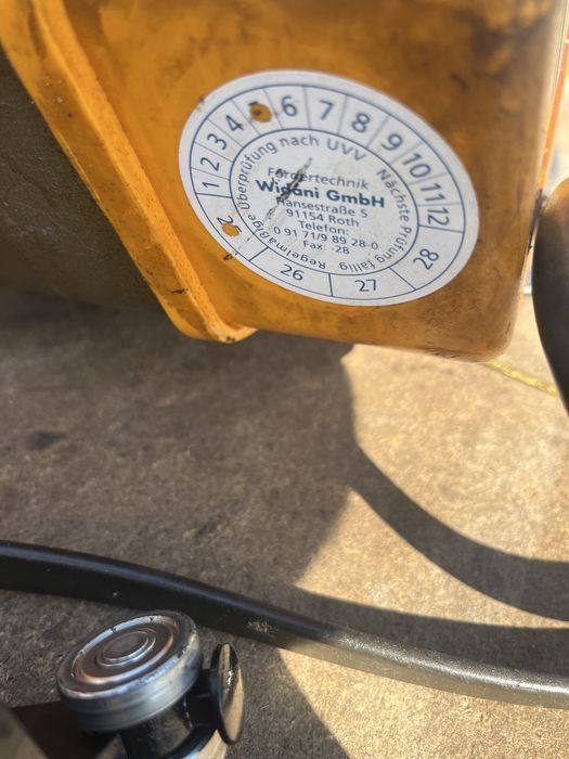 Żurawie warsztatowy L-632cm VETTER + Wciągnik elektryczny 650kg