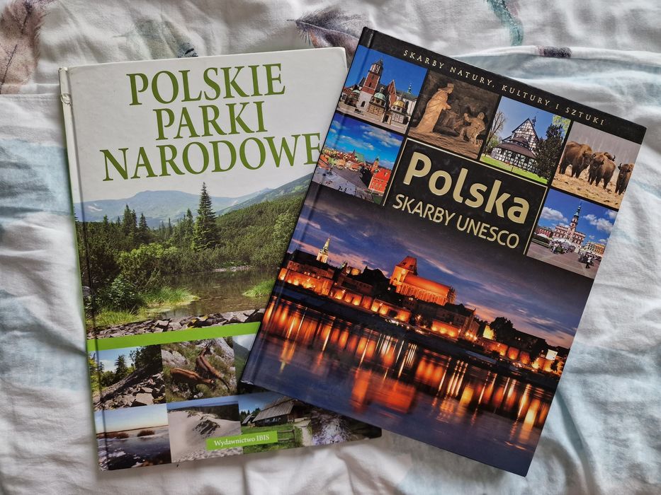 Zestaw książek o pięknie Polski.