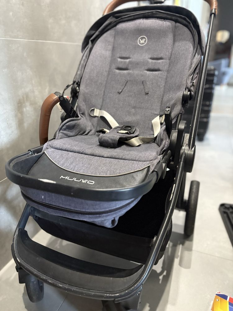Wózek muuvo quick szary gondola plus spacerówka