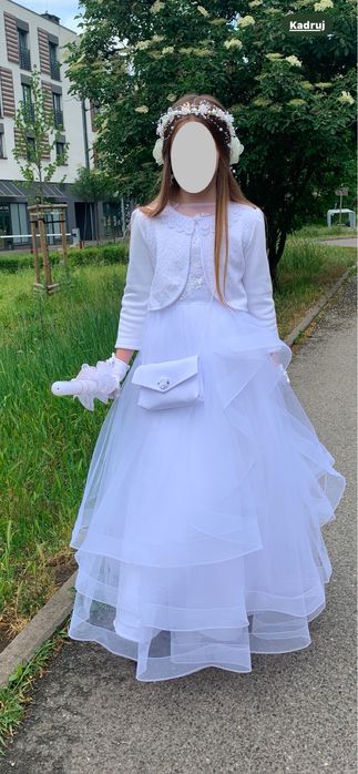 Sukienka  biala komunia