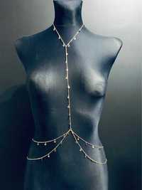 Łańcuszek na ciało gwiazdki body chain gwiazdka