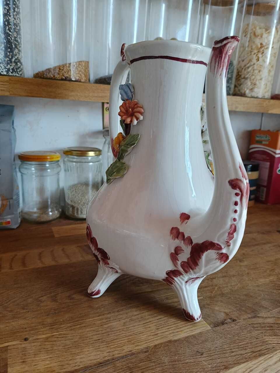 Włoski dzban, wazon, czajnik Bassano. „Pancerne” pakowanie.