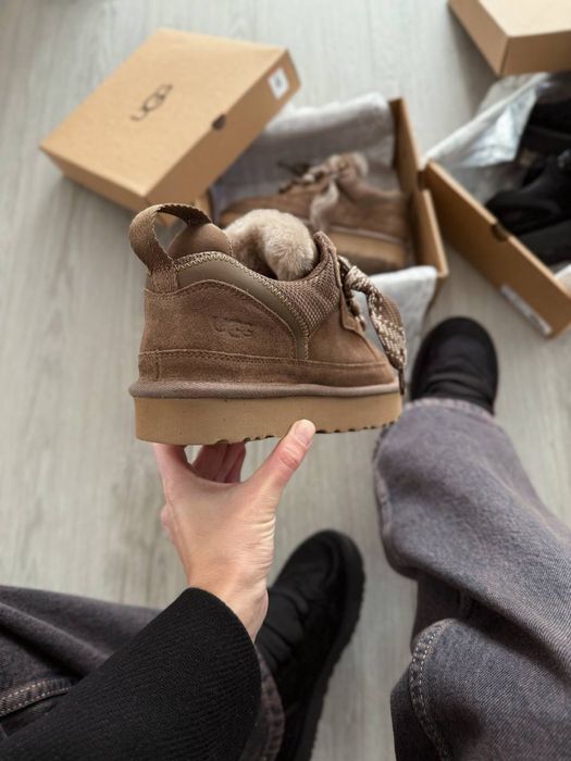 Коричневі угг ловмел, Ugg Lowmel Sneakers Brown, шоколадні угг ловмели