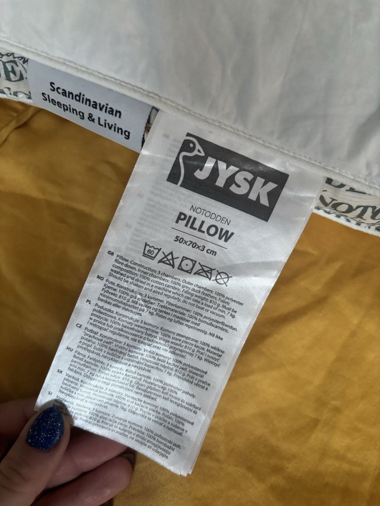 Zestaw poduszek Jysk Pillows Notodden Pierze Kacze 2 szt Nowe