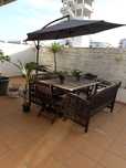 Mesa de jardim em madeira