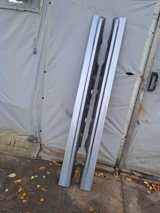 Bmw e46 coupe cabrio listwy progowe m pakiet progi  silbergrau