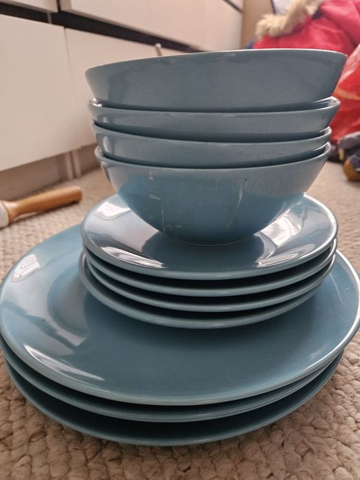 Zestaw talerzy obiadowy serwis ikea