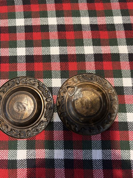 Komplet dwóch mosiężnych ozdób